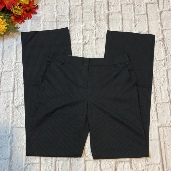 BCBG MaxAzria Wool Black Striped Mariam Pants - Picture 2 of 11